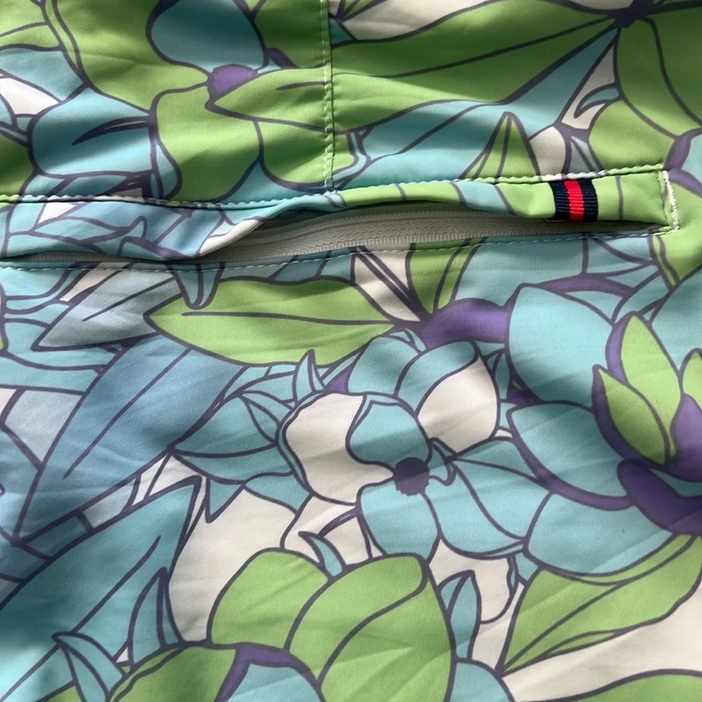 Sea Culture Floral Recycled Nylon Swim Board Shorts, Size 36